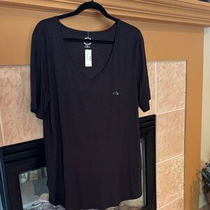 Maurices Charcoal V-Neck Top